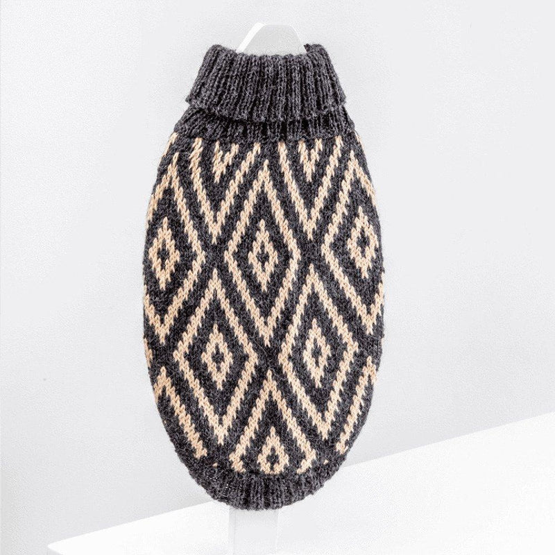 "Rhombus" Handmade Alpaca Wool Dog Jumper