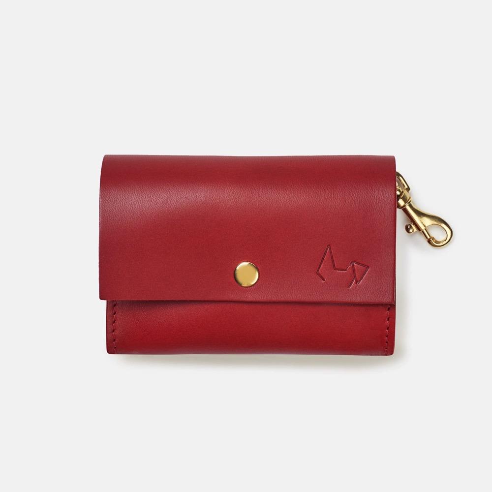 Branni Poo Bag Holder - Handmade Italian Leather – side view
