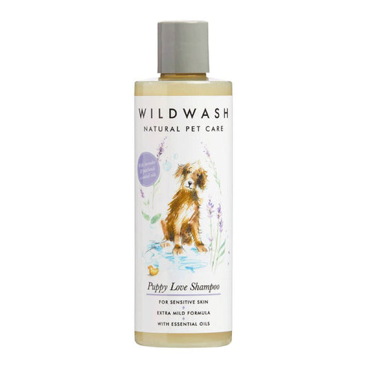 Organic dog shampoo from Wild Wash — a Duke & Milo grooming essential