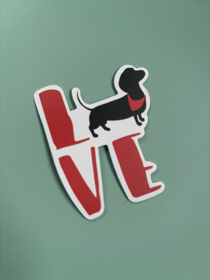 The Bonnie Hound dachshund sticker pack – assorted sausage dog designs | Duke & Milo