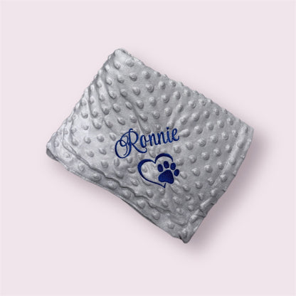 Large Personalised Pet Blankets - Embroidered