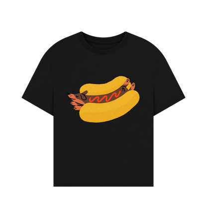 Black The Hot Dog Tee