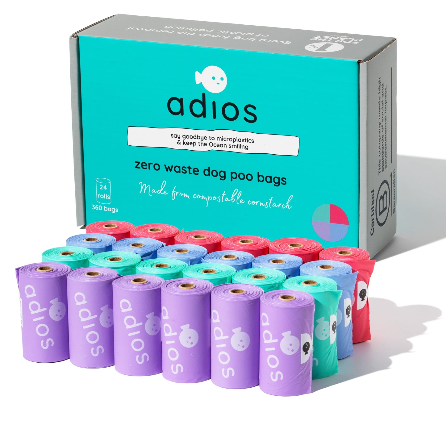 Adios Plastic - Compostable Dog Poo Bags