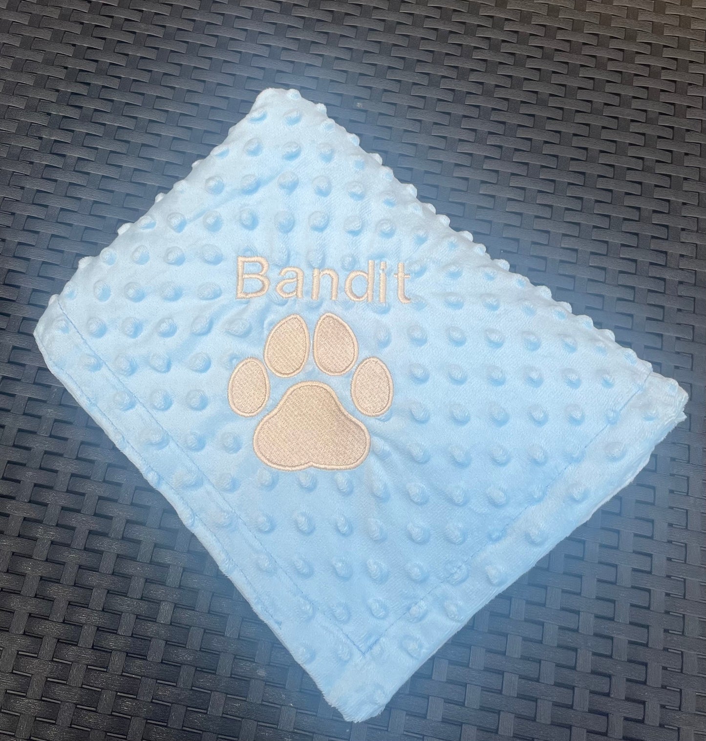Large Personalised Pet Blankets - Embroidered
