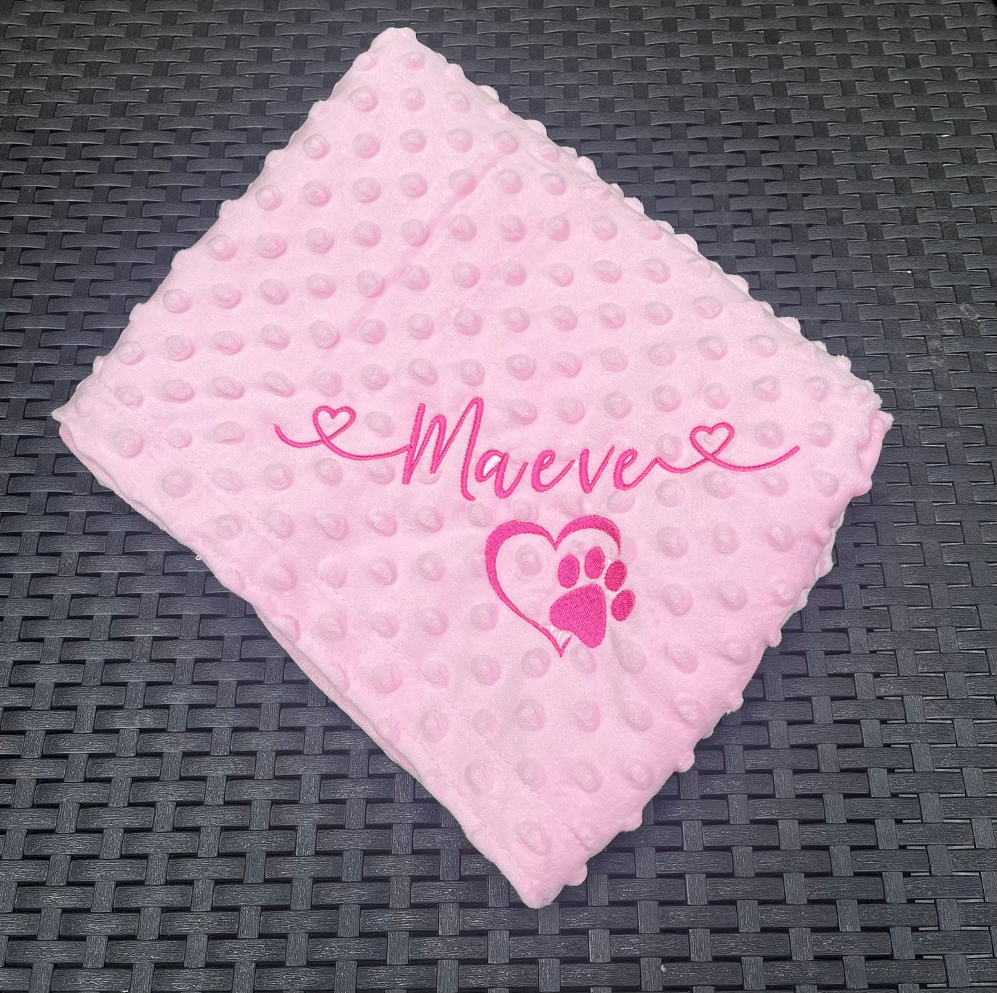 Large Personalised Pet Blankets - Embroidered