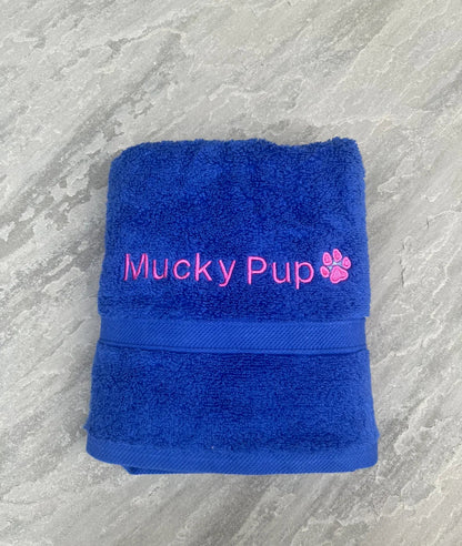 'Mucky Pup' Pet Towel - Embroidered