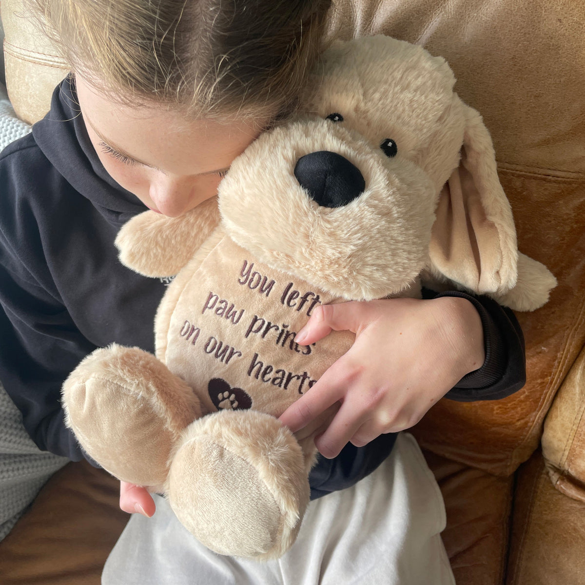 Pet memorial comfort teddy sitting, 30cm tall