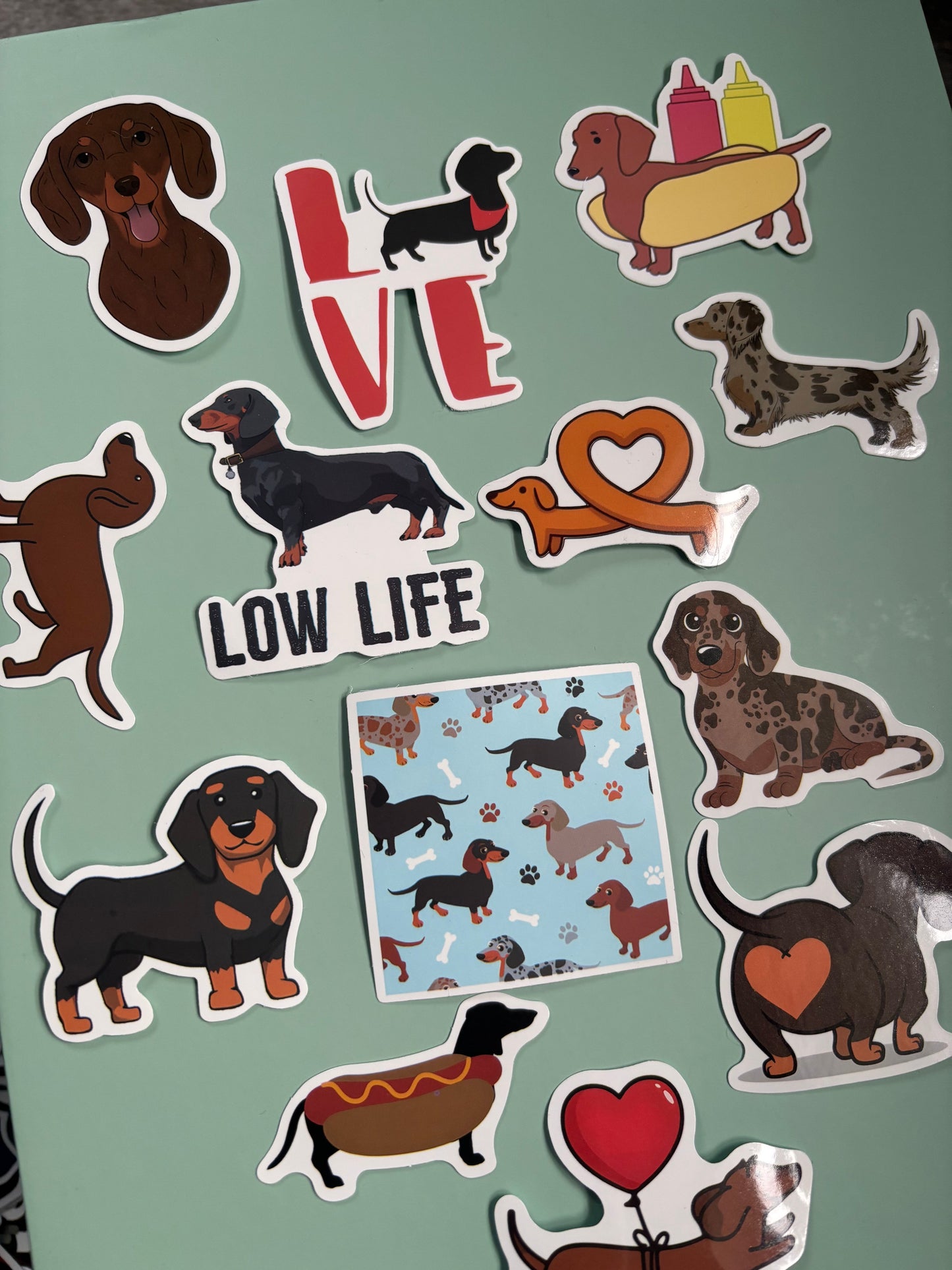 The Bonnie Hound Dachshund Stickers – pack of 20 sausage dog stickers | Duke & Milo