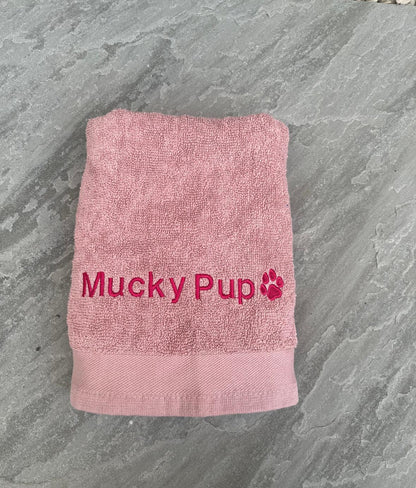 'Mucky Pup' Pet Towel - Embroidered