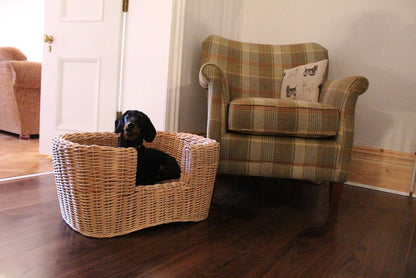 Winston - Wicker Dog Bed