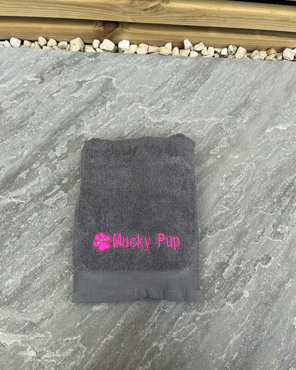 'Mucky Pup' Pet Towel - Embroidered