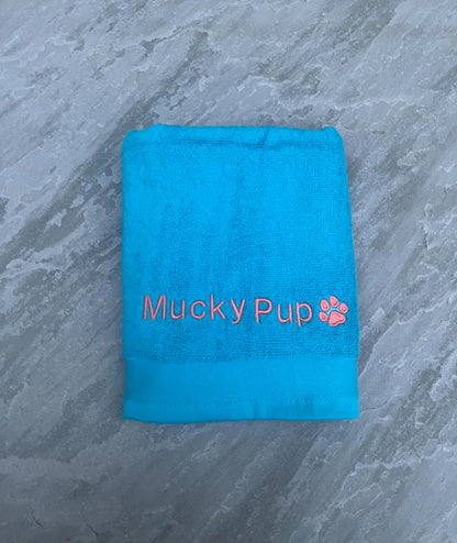 'Mucky Pup' Pet Towel - Embroidered