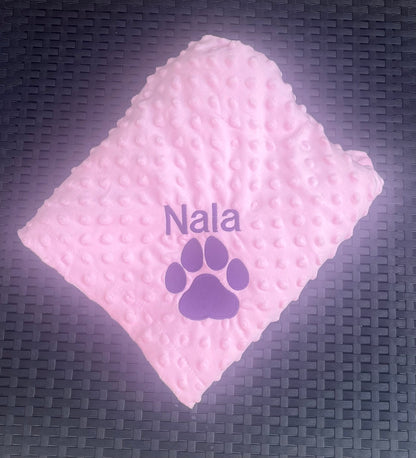 Large Personalised Pet Blankets - Embroidered