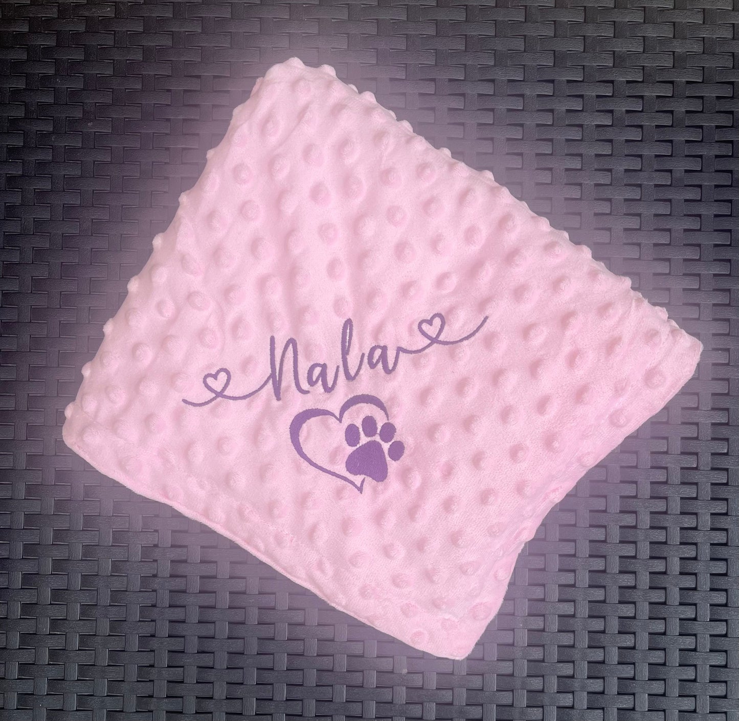 Large Personalised Pet Blankets - Embroidered