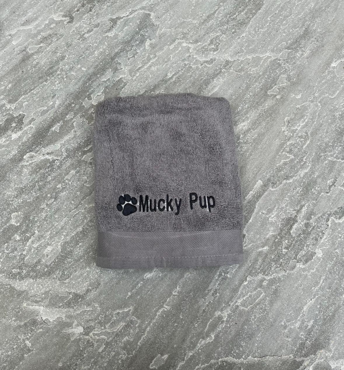 'Mucky Pup' Pet Towel - Embroidered