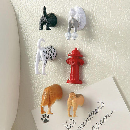 Kikkerland Doggy Derriere fridge magnets – set of 6 dog-bottom novelty magnets | Duke & Milo