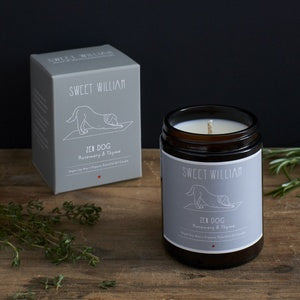 Sweet William Zen Dog candle – hand-poured soy wax, a calming gift for dog lovers | Duke & Milo