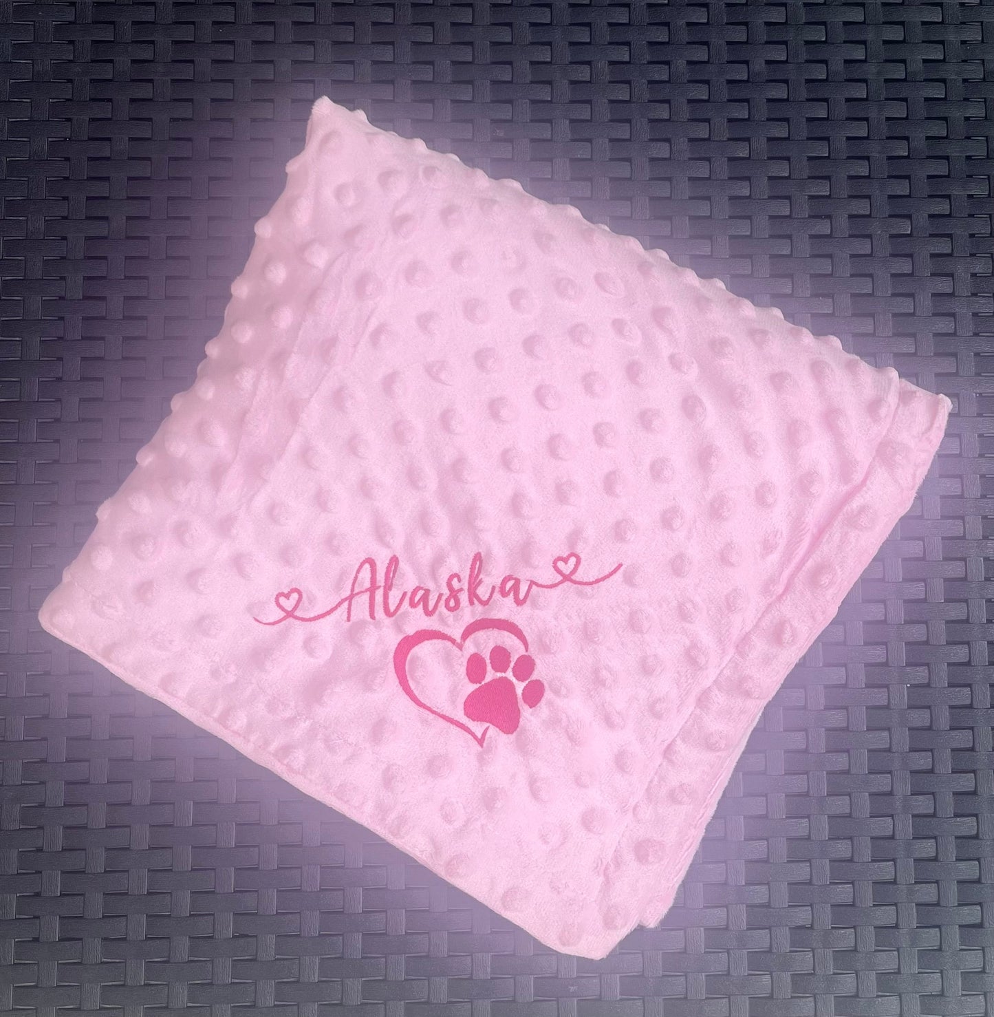 Large Personalised Pet Blankets - Embroidered