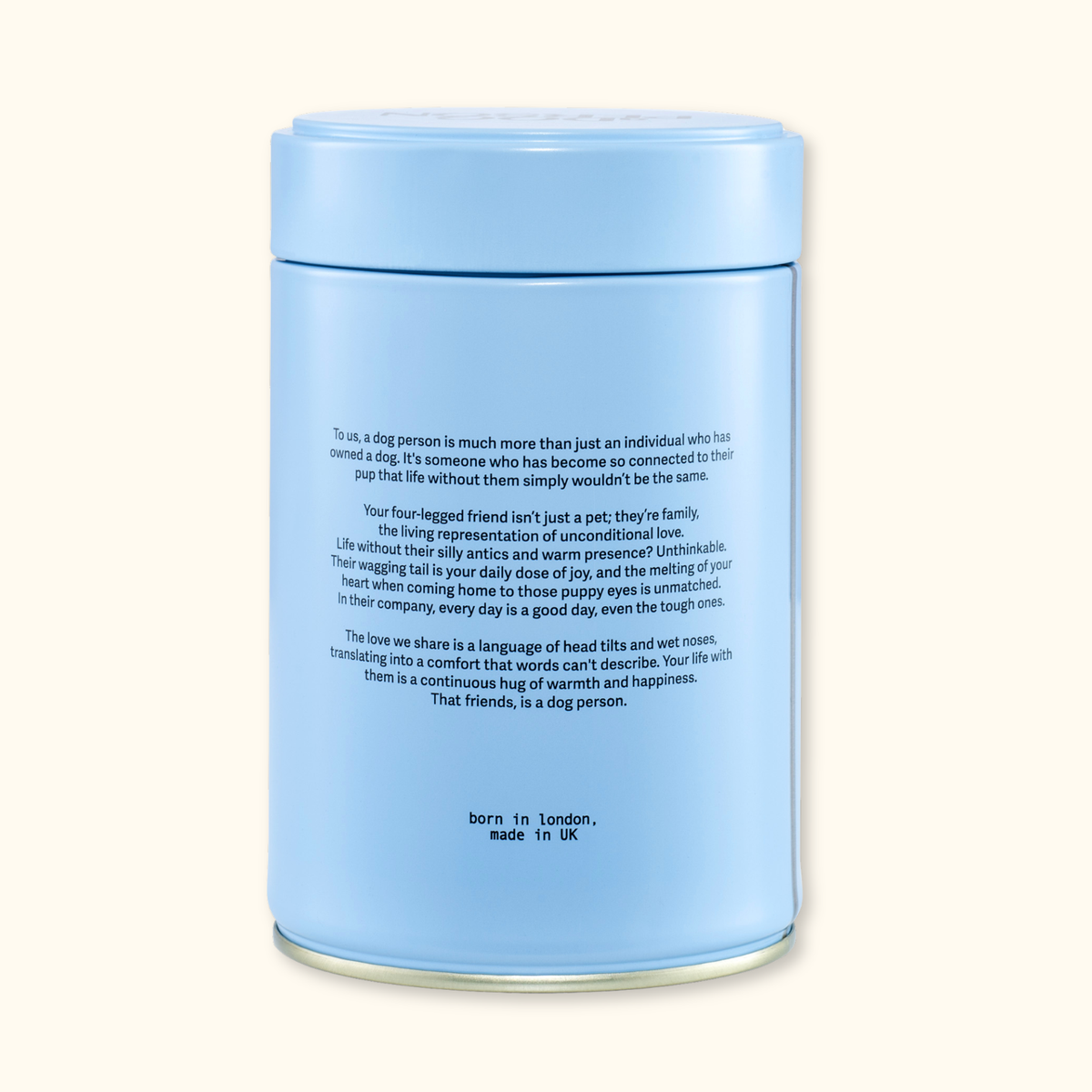 No1 storage tin with the airtight lid removed