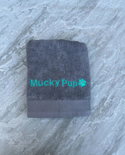 'Mucky Pup' Pet Towel - Embroidered