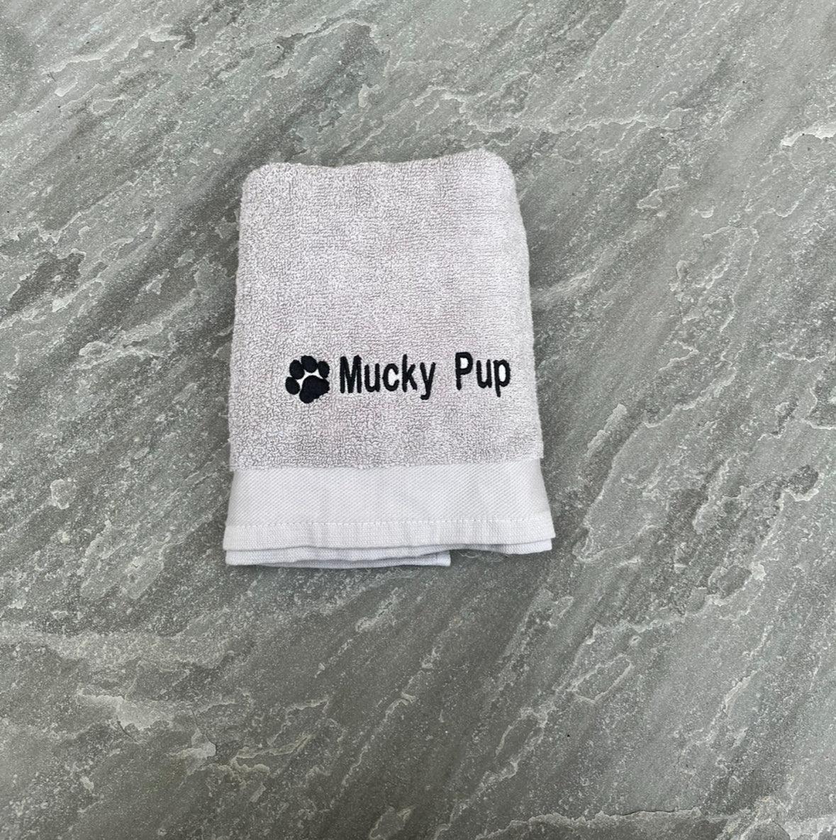 'Mucky Pup' Pet Towel - Embroidered