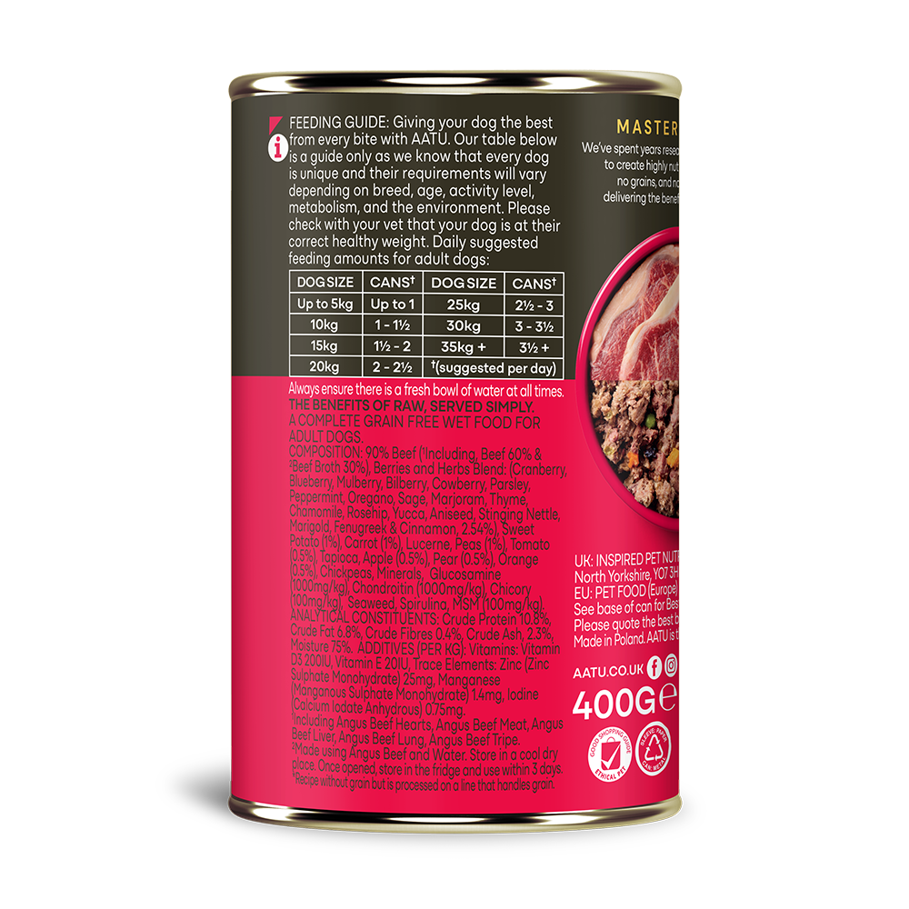 AATU - Angus Beef Wet Dog Food