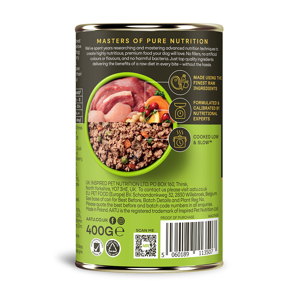 AATU - Duck & Turkey Wet Dog Food
