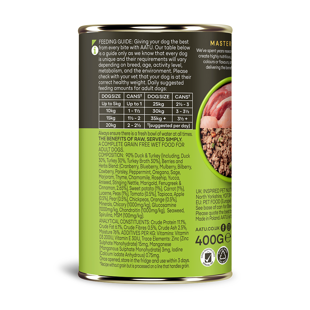 AATU - Duck & Turkey Wet Dog Food