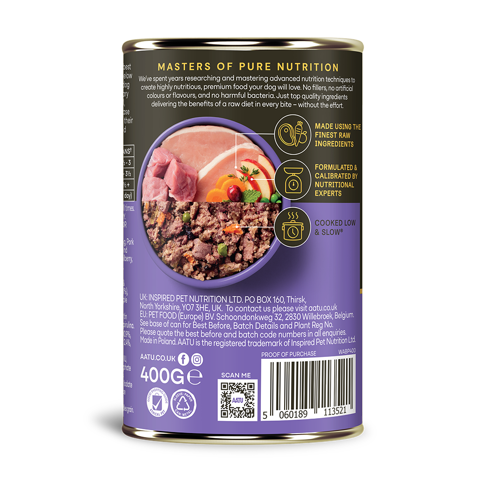 AATU - Pork & Wild Boar Wet Dog Food