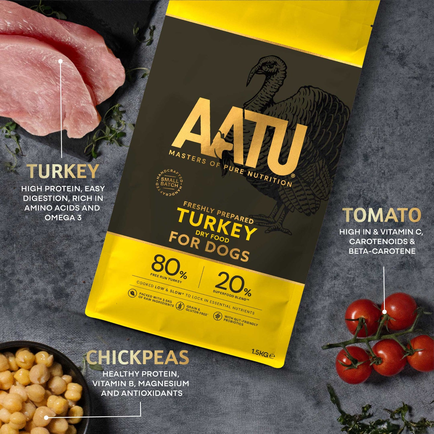 AATU - Free Run Turkey Dry Dog Food