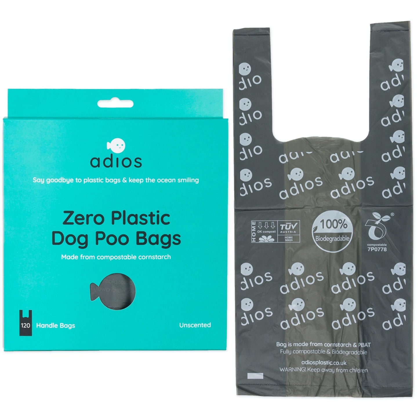 Adios Plastic - Compostable Dog Poo Bags