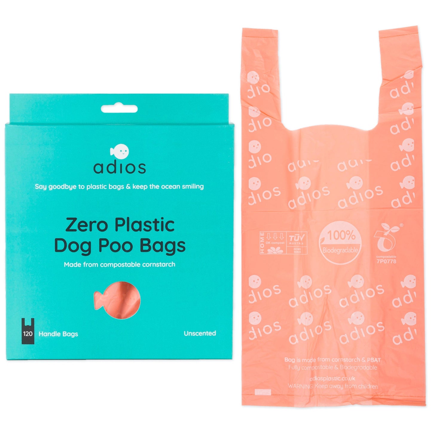 Adios Plastic - Compostable Dog Poo Bags