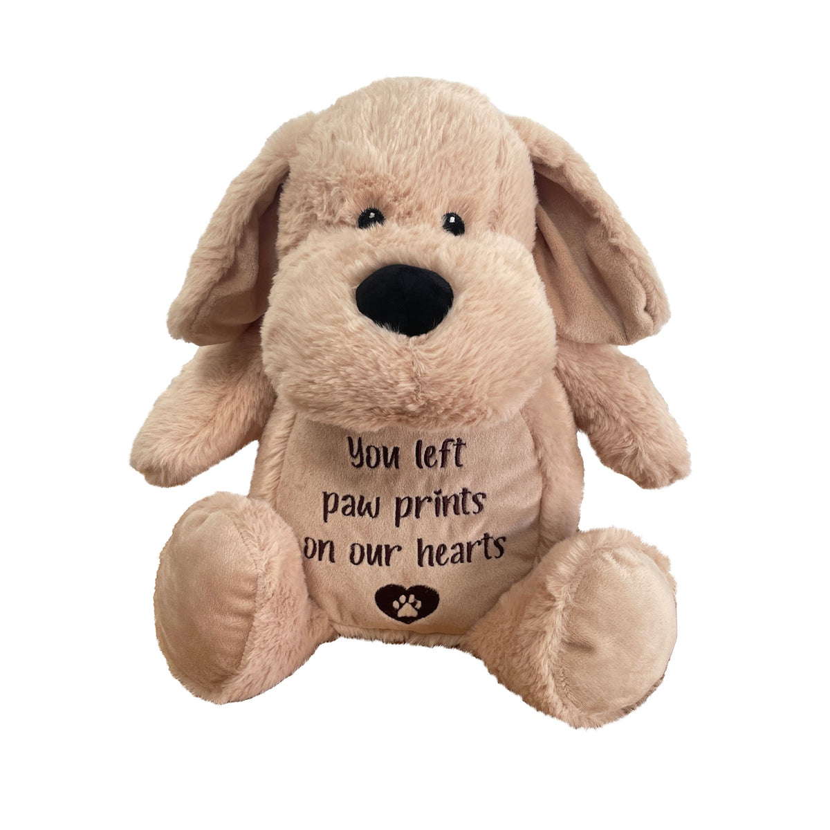 Comfort dog teddy embroidered You left paw prints on our hearts