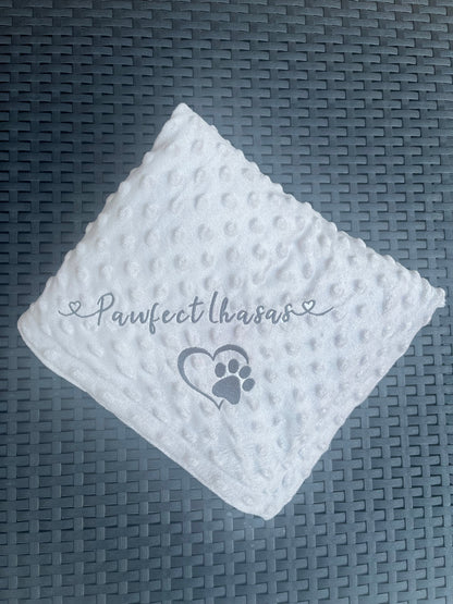 Large Personalised Pet Blankets - Embroidered