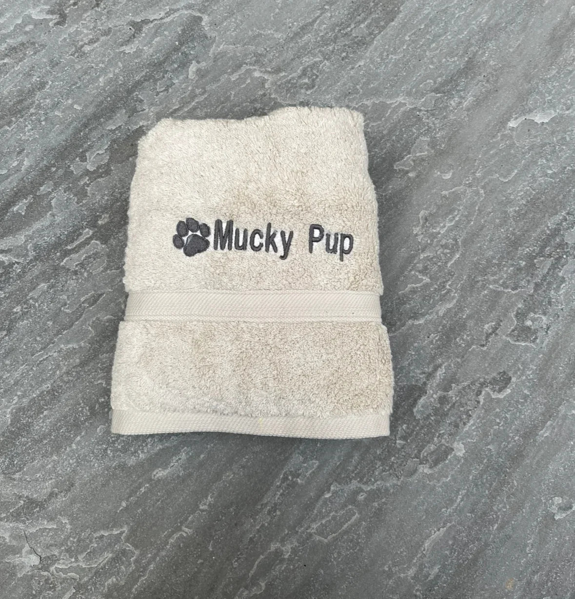 'Mucky Pup' Pet Towel - Embroidered
