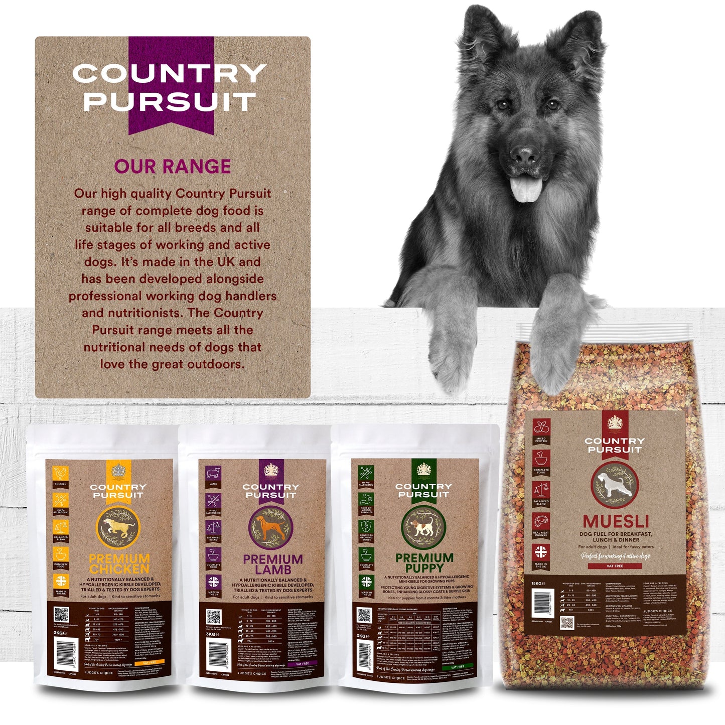 Country Pursuit Lamb, Rice & Tripe 15kg - Premium Range
