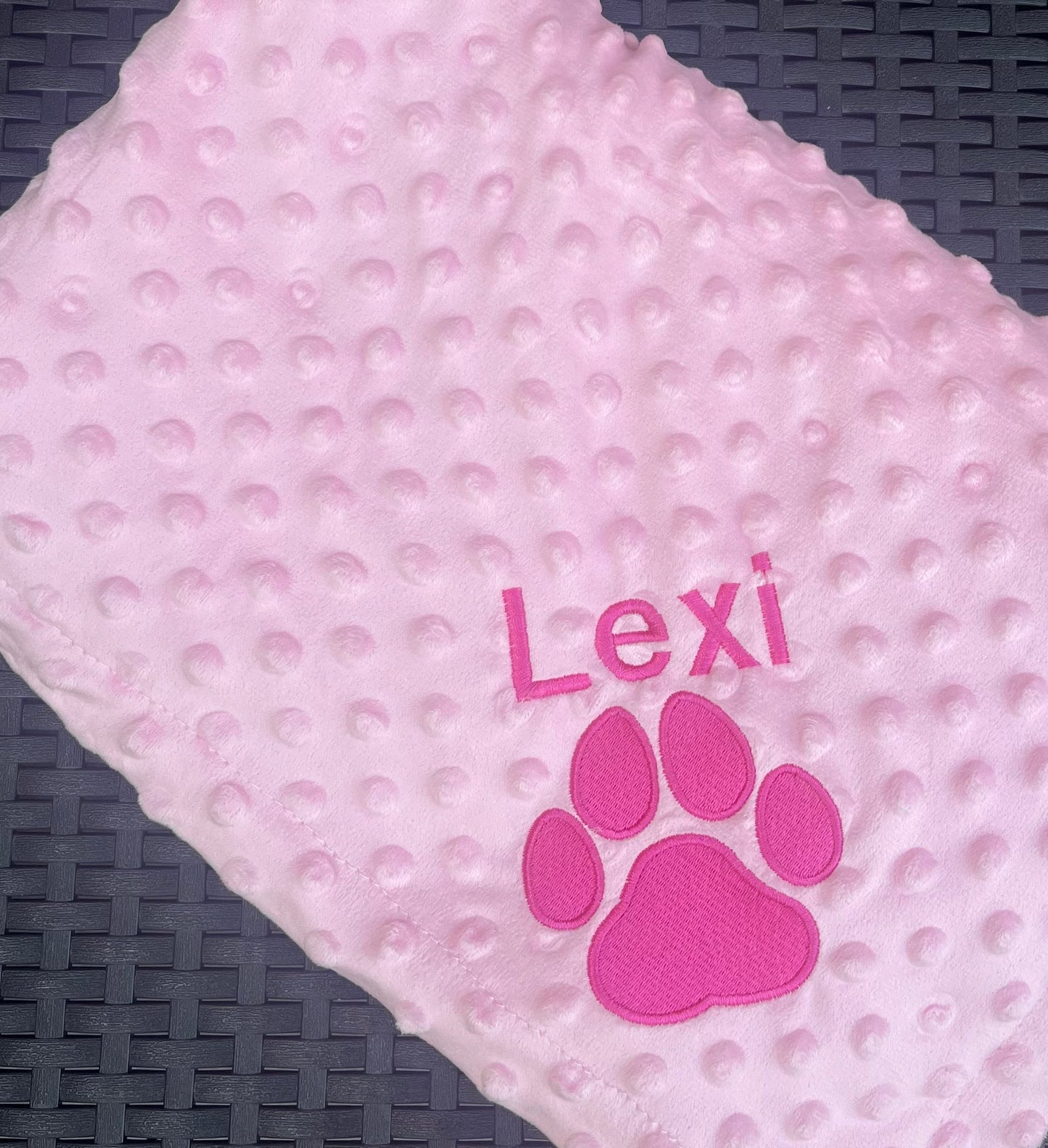 Large Personalised Pet Blankets - Embroidered