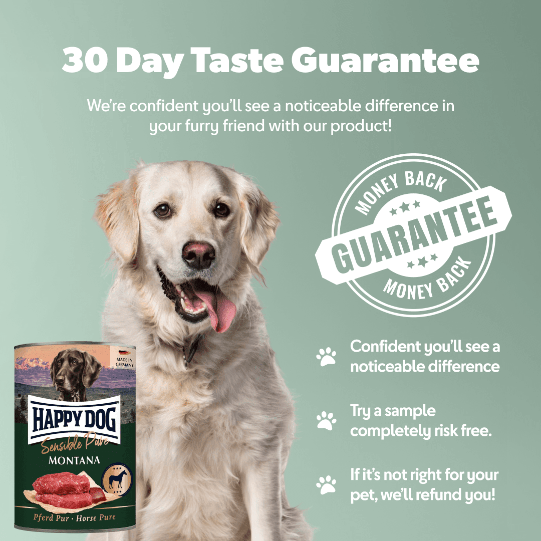 Happy Dog Pure Horse ingredients and analysis panel