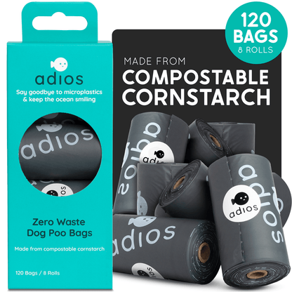 Adios Plastic - Compostable Dog Poo Bags
