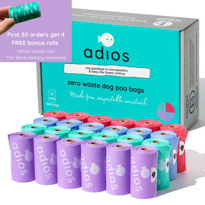 Adios Plastic - Compostable Dog Poo Bags
