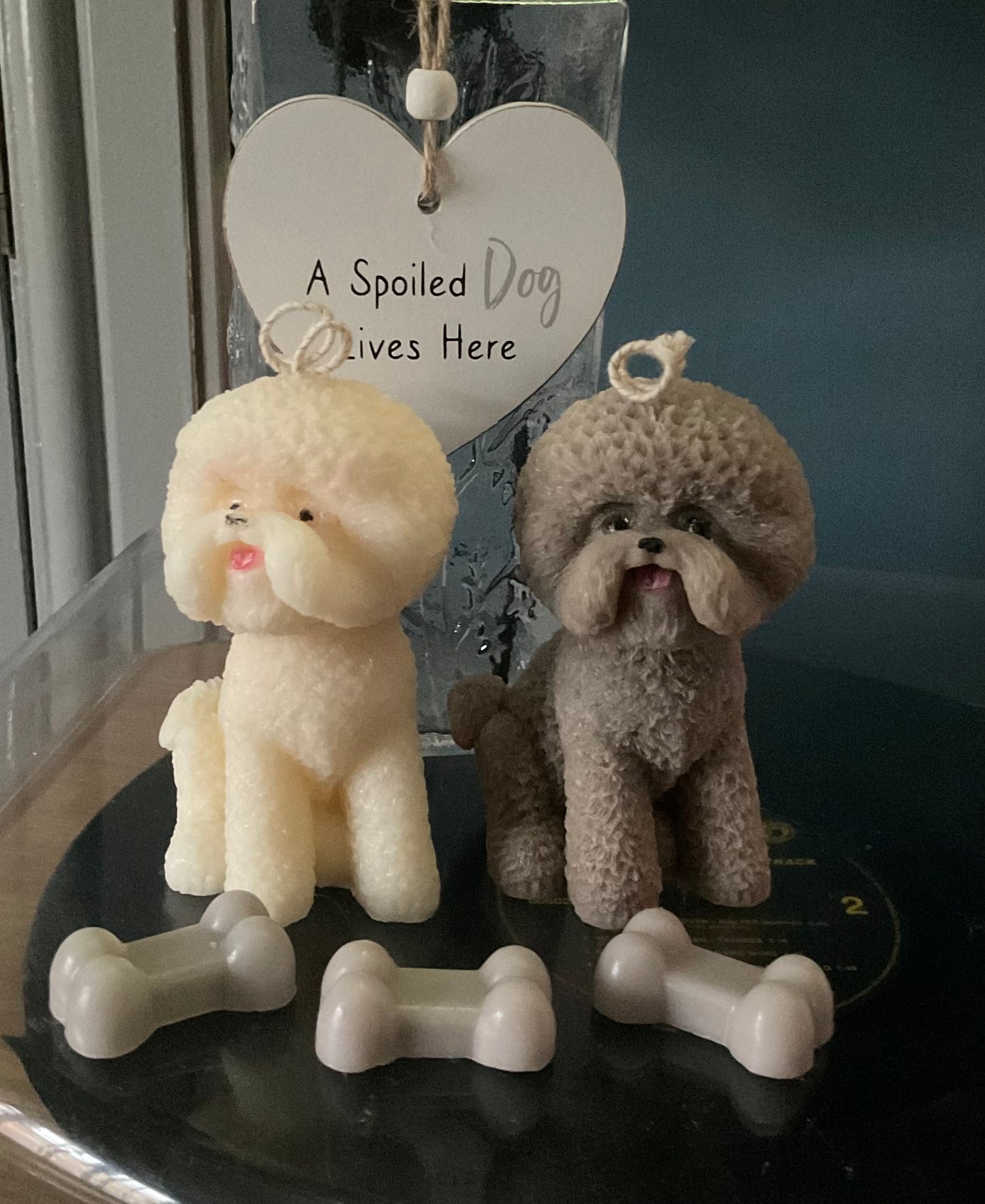 Decorative Bichon Frise Candle