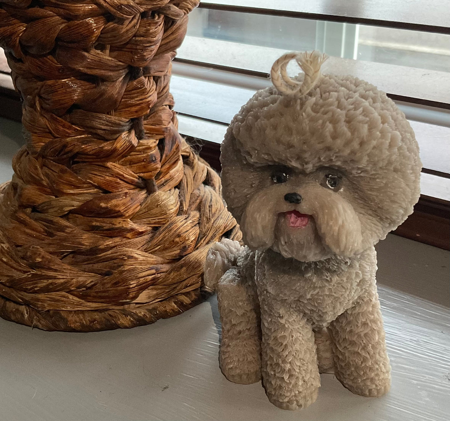 Decorative Bichon Frise Candle