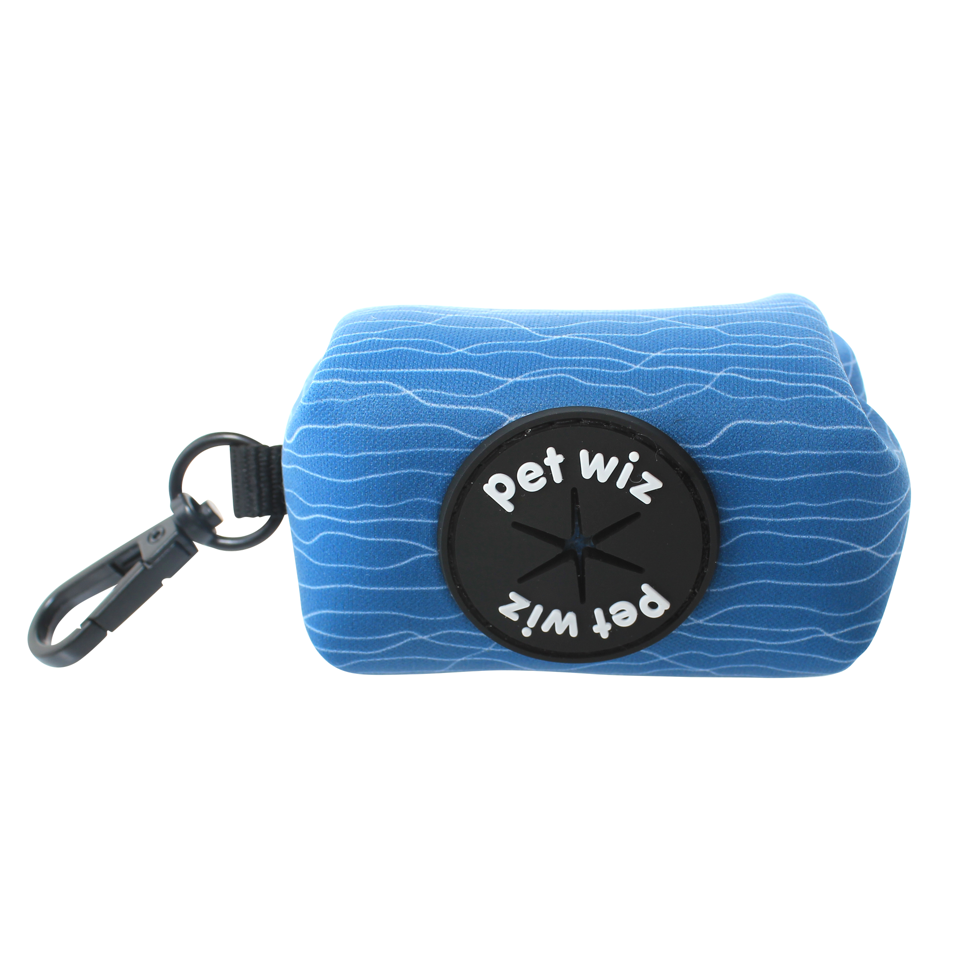 Patterned poo bag dispenser holder from Pet Wiz at Duke & Milo