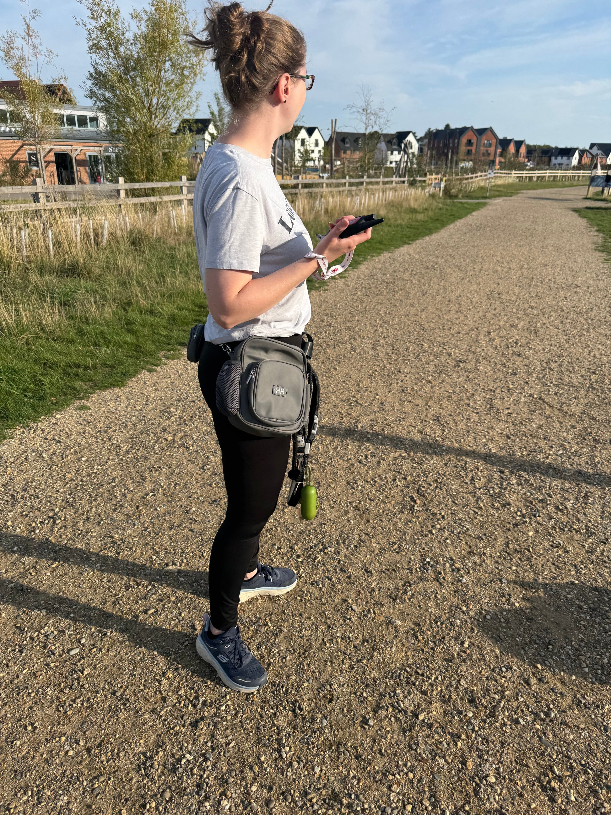 The PEBBLE convertible bum bag and shoulder bag for dog walks
