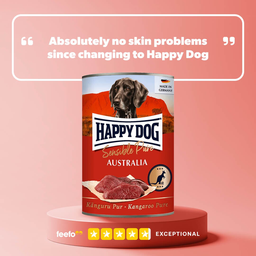 Happy Dog Pure Kangaroo single protein wet dog food