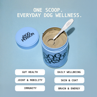 All Rounder supplement powder stored in the No1 tin with scoop