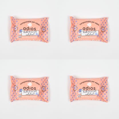 Adios Plastic - 🌱 Compostable Pet Wipes 🐶🐾