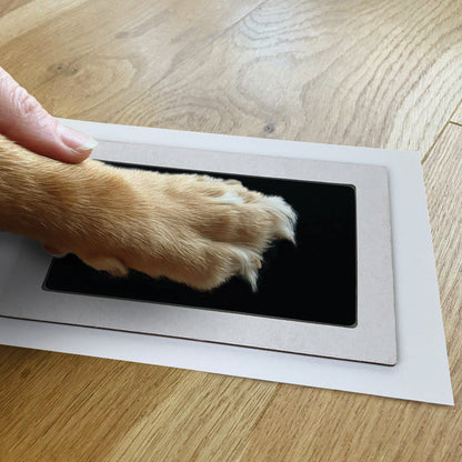 Large dog paw print ink kit, 9.8cm by 14.8cm ink area