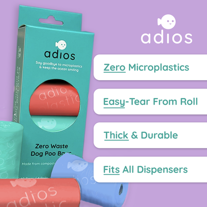 Adios Plastic - Compostable Dog Poo Bags
