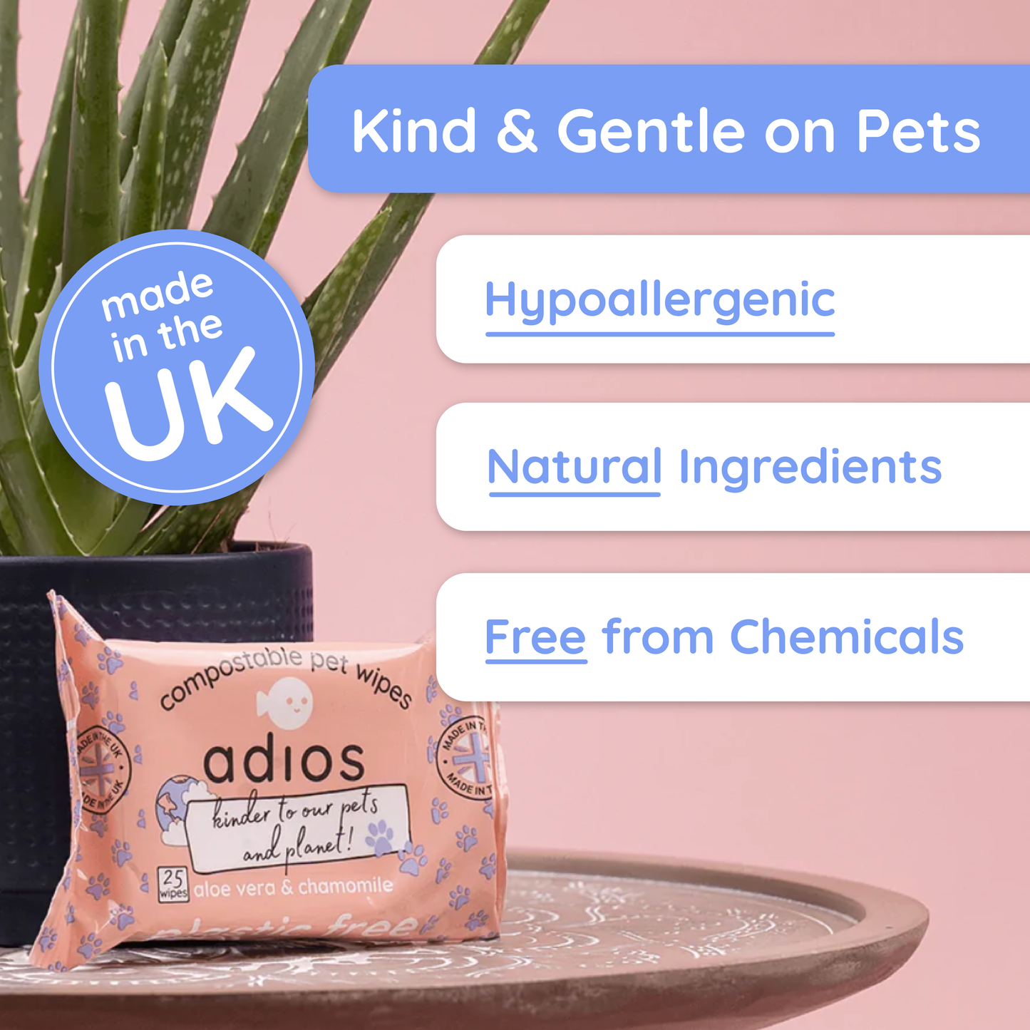 Adios Plastic - 🌱 Compostable Pet Wipes 🐶🐾